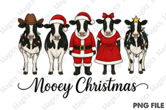 Mooey Christmas Cow PNG Product Image 1