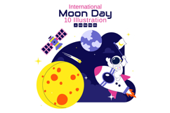10 International Moon Day Illustration Product Image 1