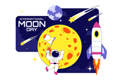 10 International Moon Day Illustration Product Image 4