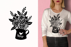 Wall sticker decal / flower svg design Product Image 3