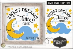 nursery wall decor sweet dreams SVG