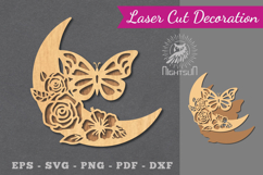 Moon Butterfly Laser Cut Decoration Product Image 1