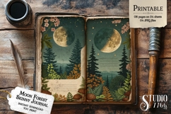 Moon Forest Skinny Junk Journal Pages Product Image 2