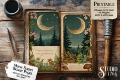 Moon Forest Skinny Junk Journal Pages Product Image 3