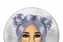 Moon Girl | Png File | For Sublimation Product Image 3