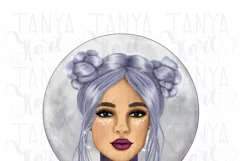 Moon Girl | Png File | For Sublimation Product Image 5