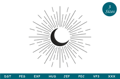 Moon-Embroidery Design Product Image 1