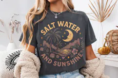 Salt Water And Sunshine PNG, Summer Vibes, Hello Summer PNG Product Image 1