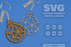 Moon Snowflake Bauble SVG Product Image 11