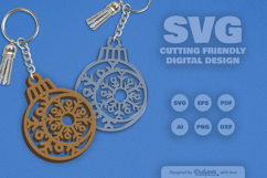 Moon Snowflake Bauble SVG Product Image 5