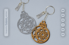 Moon Snowflake Bauble SVG Product Image 1