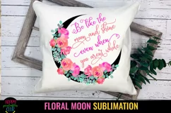 MOON SUBLIMATION DESIGN I FLORAL MOON SUBLIMATION DESIGN PNG