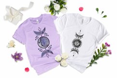 Moon sun watercolor sublimation