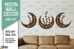 Moon Wall Art Laser Cut Bundle. Moon Wall Decor SVG Product Image 9