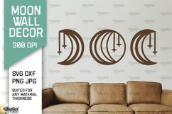 Moon Wall Art Laser Cut Bundle. Moon Wall Decor SVG Product Image 11