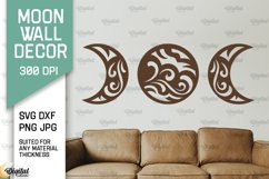 Moon Wall Art Laser Cut Bundle. Moon Wall Decor SVG Product Image 12