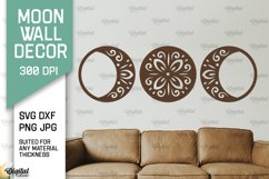 Moon Wall Art Laser Cut Bundle. Moon Wall Decor SVG Product Image 13