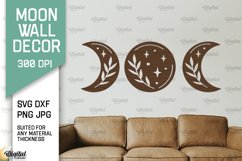 Moon Wall Art Laser Cut Bundle. Moon Wall Decor SVG Product Image 4