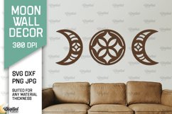 Moon Wall Art Laser Cut Bundle. Moon Wall Decor SVG Product Image 6