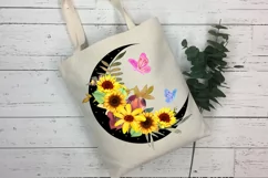 MOON WITH SUNFLOWERS SUBLIMATION DESIGN IDEA I SUNFLOWER MOON SUBLIMATION DESIGN