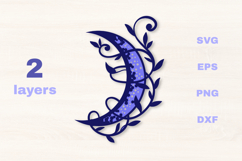 Layered Vine Moon SVG Product Image 1