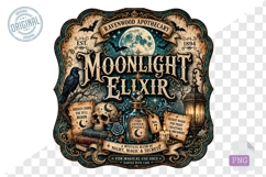 Moonlight Elixir Ravenwood Apothecary Halloween PNG Product Image 1