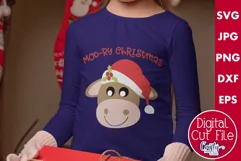 Moory Christmas | Cow Animal Christmas Puns Svg Design Product Image 1