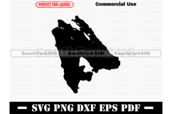 Mopang Lake Maine Map SVG PNG DXF EPS PDF Product Image 1
