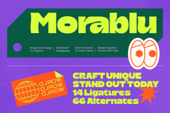 Morablu Groovy Display Font Product Image 1