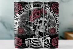I Like My Men Tall Dark and Morally Grey Tumbler Wrap PNG Su Product Image 1