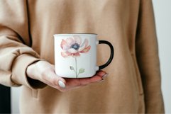 Delicate pastel flowers watercolour Product Image 5