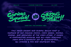 More Brains! Retro 80s VHS Horror Font Product Image 2