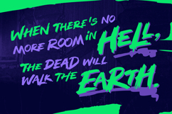 More Brains! Retro 80s VHS Horror Font Product Image 11