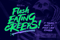 More Brains! Retro 80s VHS Horror Font Product Image 9