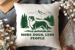 More Dogs Less People SVG PNG | Dog Lover Shirt Nature Print Product Image 3