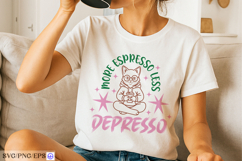 Cat Coffee Espresso Funny Hand-drawn PNG SVG Design Product Image 2