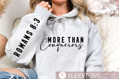 More than conquerors Sleeve SVG Design Product Image 1
