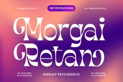 Morgai Retan - Display Psychedelic Font Product Image 1
