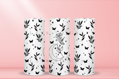 Morning Glory birth flower skinny tumbler sublimation wrap with high resolution and transparant background are for 20oz and 30oz skinny tumbler