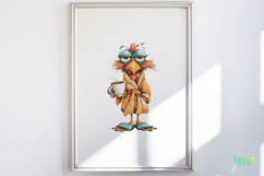 Morning Mood Animal And Coffee Clipart Product Image 5