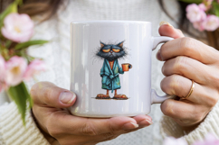 Morning Mood Animal And Coffee Clipart Product Image 3