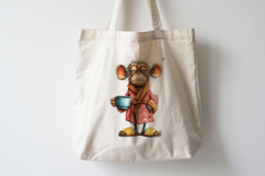 Morning Mood Animal And Coffee Clipart Product Image 4