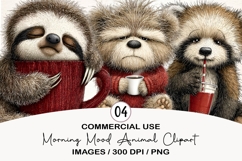 Morning Mood Animal Clipart Png Product Image 1