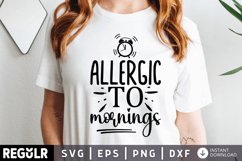 allergic to mornings, not a morning person, funny, Allergic To Mornings, mornings, Mug, gift for boss, Allergic to Mornings, allergic to morning