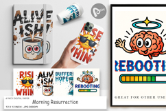 Caffeinated Chaos Quotes Digital Paper Product Image 1