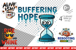 Caffeinated Chaos Quotes Clipart Product Image 1