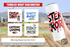 Caffeinated Chaos Quotes Tumbler Product Image 1