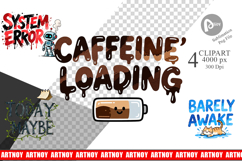 Caffeinated Chaos Quotes Clipart Product Image 1