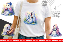 Morning Coffee Ghost Sublimation Product Image 1