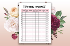 Morning Routine Tracker Self Care &amp; Goal Setting Journal Product Image 2